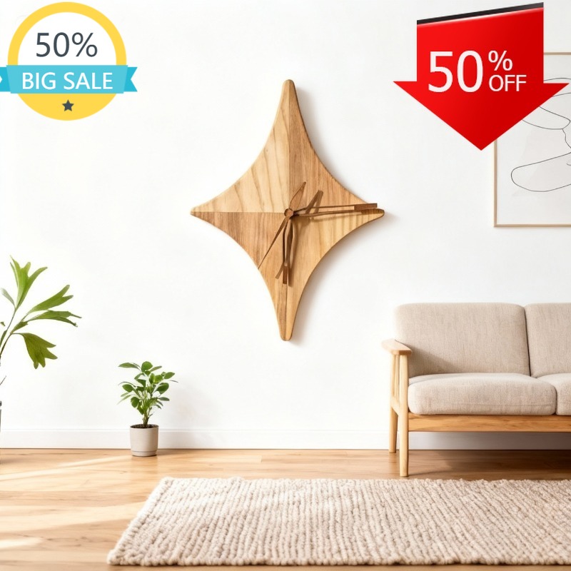 Simple Modern Wall Clock Art C - Resin Art Wall Clock 评论和价格
