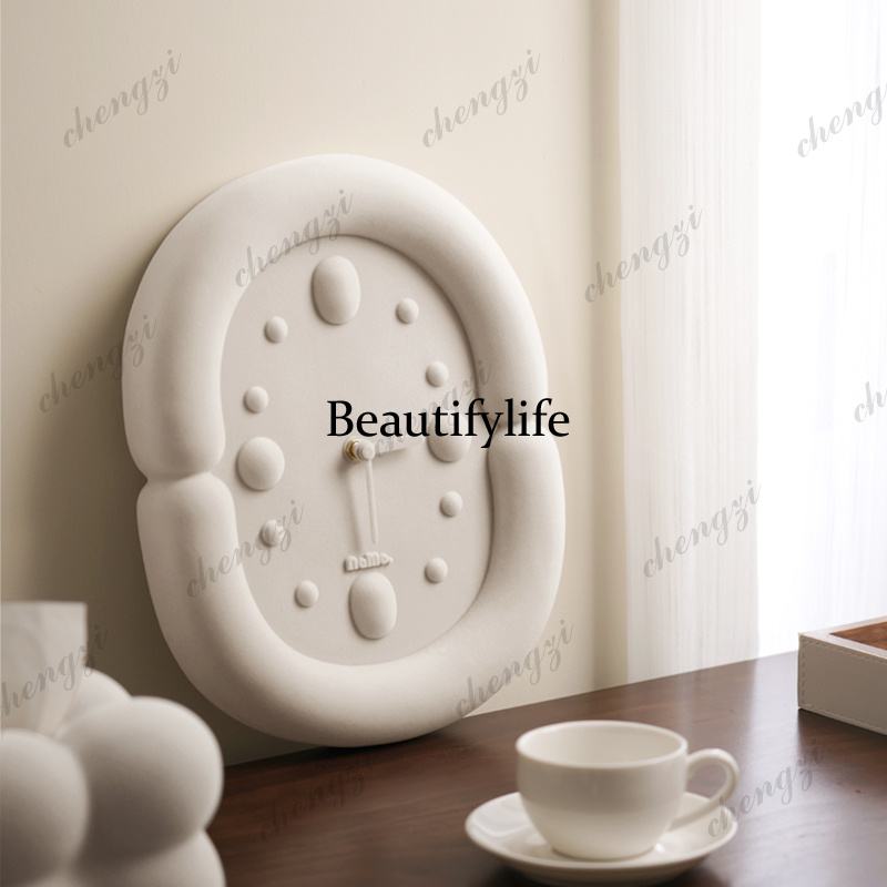 Silent Aesthetic Wall Clocks L - Resin Art Wall Clock 评论和价格