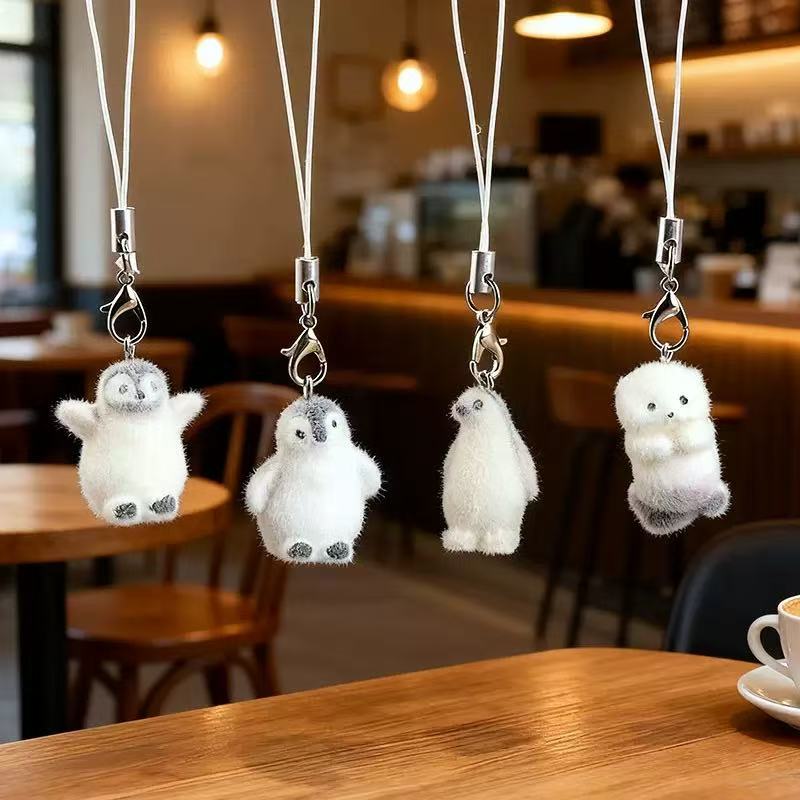 5pcs Flocking Small Penguin Re - Resin Art Earrings 评论和价格