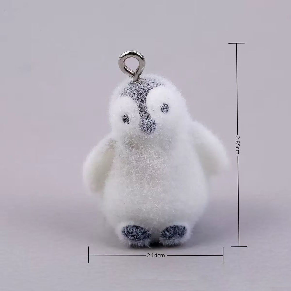 5pcs Flocking Small Penguin Re - Resin Art Earrings 评论和价格